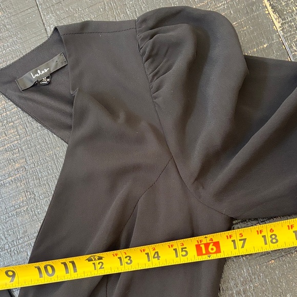 Lulus Talk About Divine Black Long Sleeve Backless Maxi Dress size medium - Picture 2 of 12